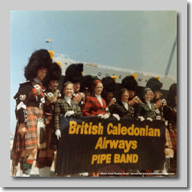 With the Pipes and Drums, Ms. Stevenson, Ms Wardrop, Ms Booth and Pauline Hook